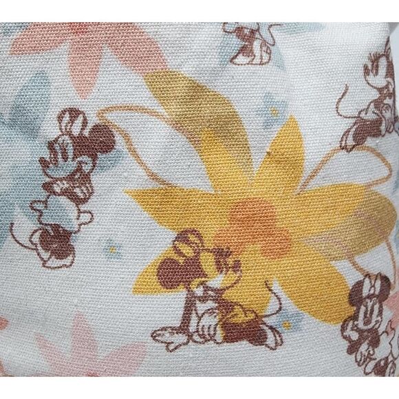 Disney Mickey & Minnie Mouse Floral Reversible Sling Bag New Release Mint Blue - Picture 8 of 9